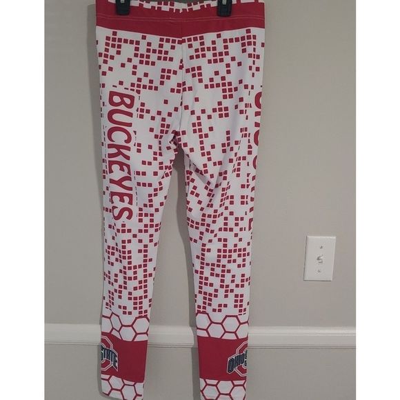 OSU Buckeyes red white leggings - Picture 4 of 4